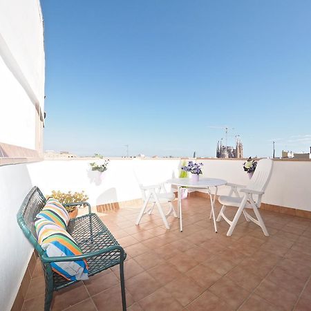 Ferienwohnung Sagrada Familia Attic Terrace Barcelona Views Exterior foto